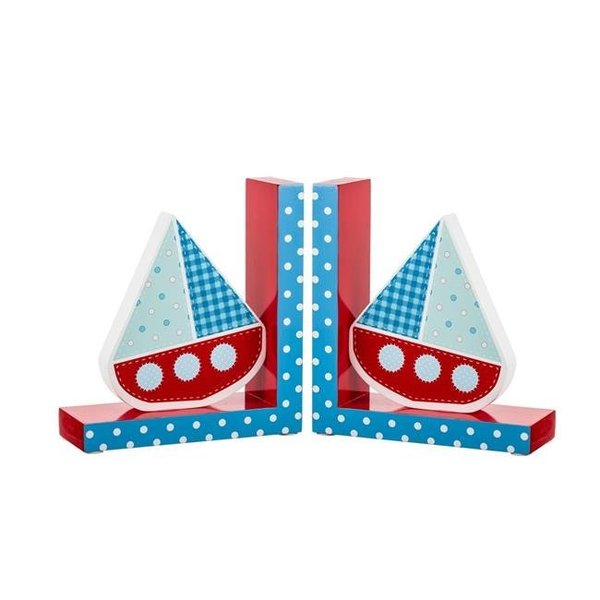 Borders Unlimited Borders Unlimited 90007 Ahoy Sailboat Bookends 90007